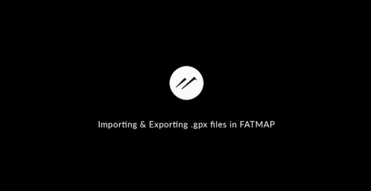 Exporting & Importing GPX files